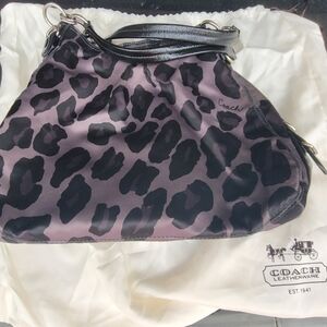 👜 Coach Ocelot Print Leopard Cheetah Purse 👜